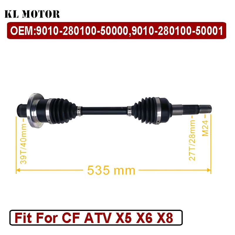 

CF Part 500cc-800cc REAR CV DRIVE SHAFT LH 9010-280100-50000 9010-280100-50001 4x4 Atv/utv Parts & Accessories