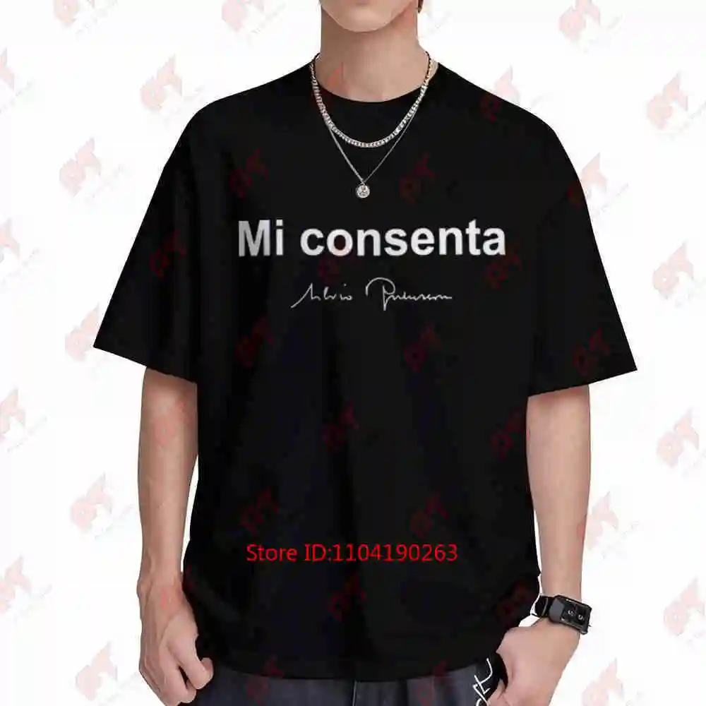 Berlusconi Allows Me Berlusca Short Sleeve Tee 100% Cotton T-Shirt