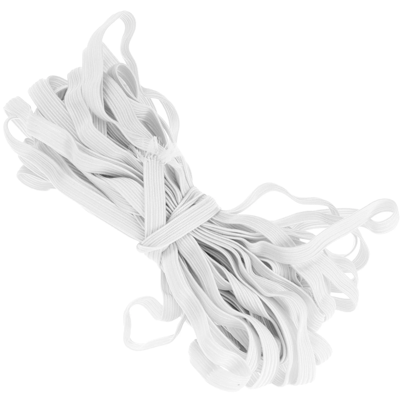 

1 Roll Elastic Sewing Band 10M X 6Mm White Strong Soft Elastic Band for Waist Cuffs Necklines Stretch Bands DIY