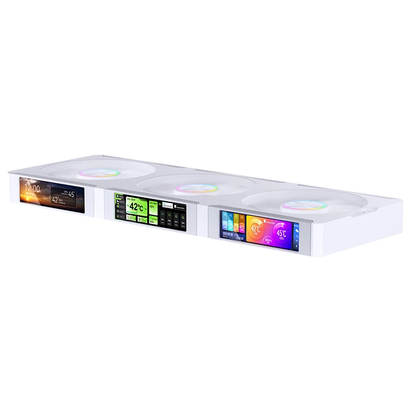 JONSBO ZC-360 Case Cooling Fan 3.38-inch continuous screen ARGB Desktop Computer Connected building block Fan