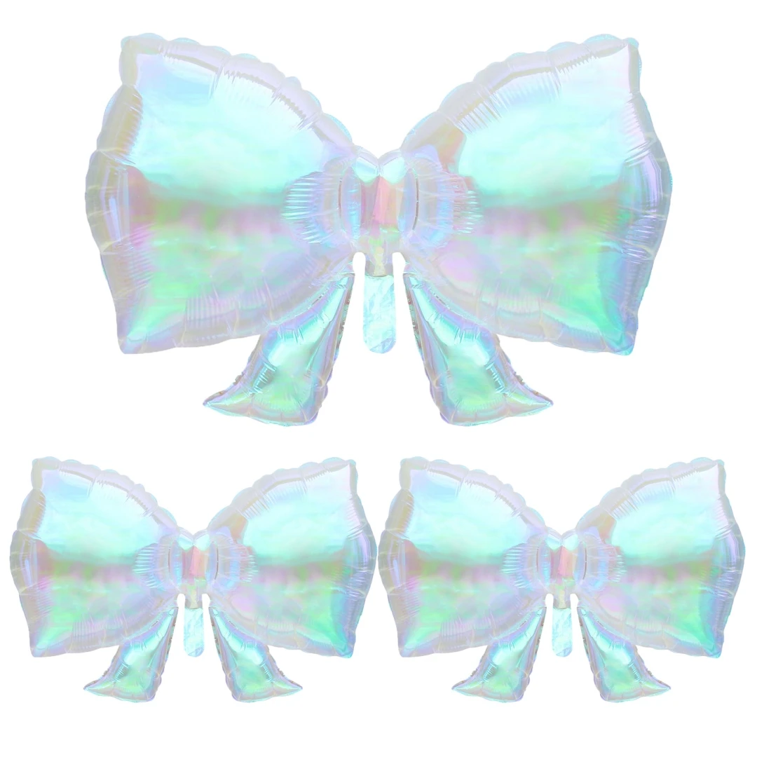 1 Stück/3 Stück Regenbogen-Luftballons mit transparenter Schleife, Hochzeit, Geschlecht offenbaren, Babyparty, Geburtstagsfeier, Valentinstag, Jubiläum,