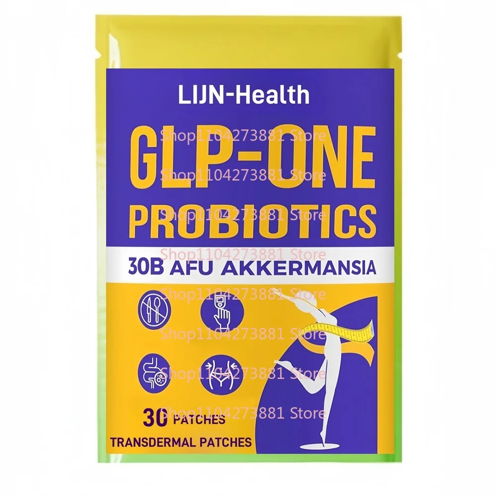 

30 Patches GLP-1 Probiotic Transdermal Patches Support GLP-1 Naturally with Akkermansia for Women & Men