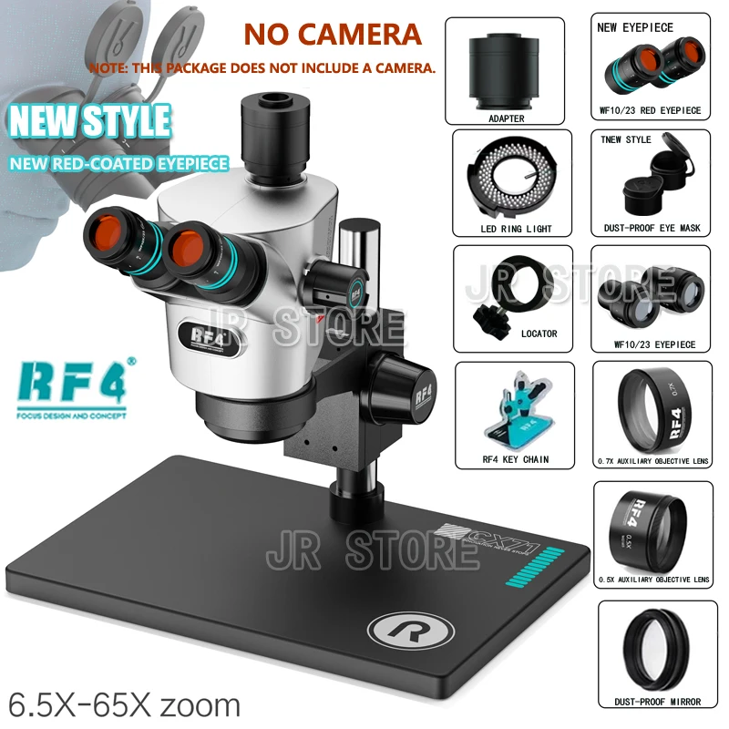 RF4 CX71 4K Trinocular Microscope Lnfrared Coating Eyepiece 30°C