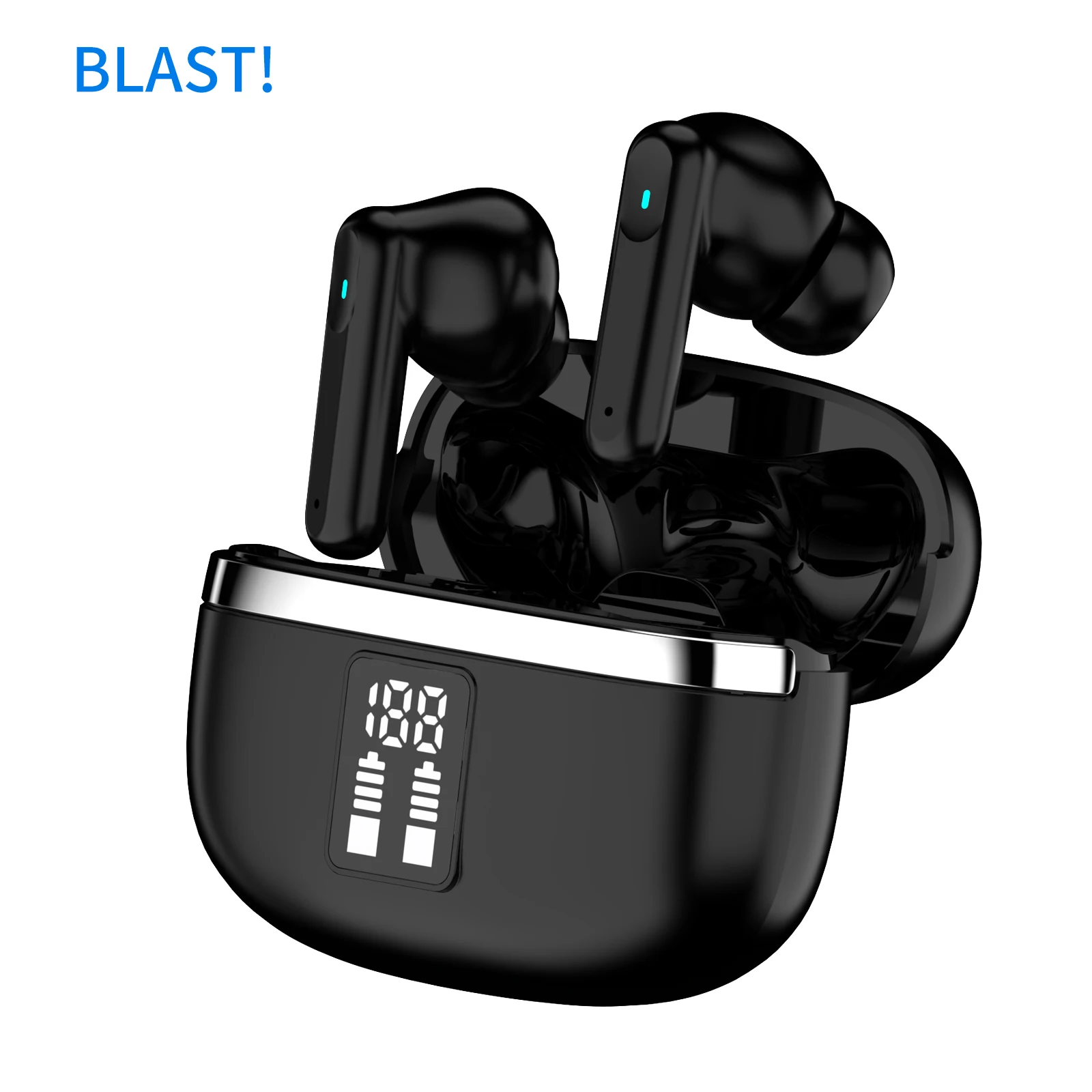 Newest i18 TWS Bluetooth Earphones True Wireless Stereo Earbuds LED Power Display Sports Waterproof Headphones Headset With Mic