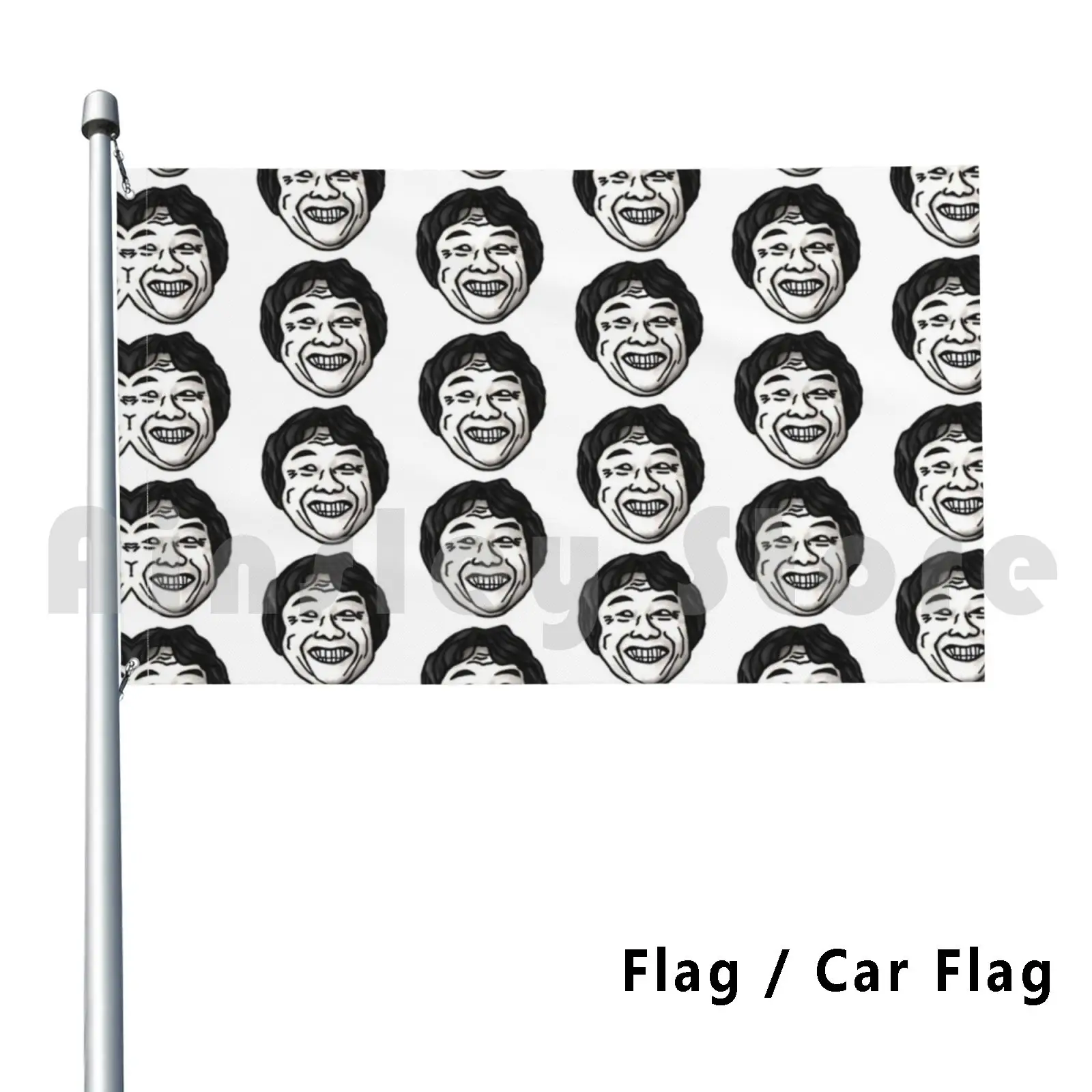 Nintentroll ( Version Small ) Outdoor Decor Flag Car Flag Game Games Shigeru Miyamoto Meme Trollface