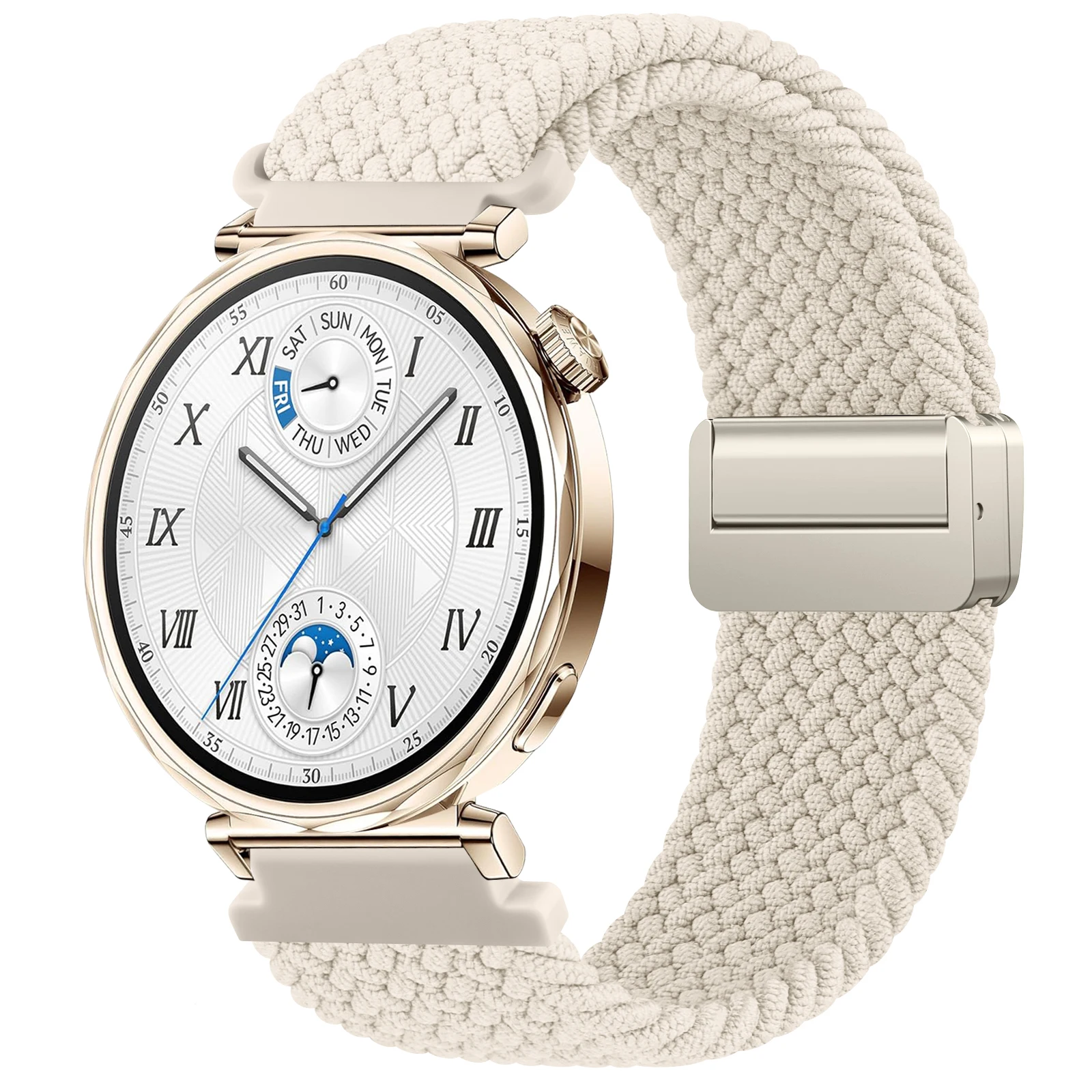 yZ[z18mm Braided Solo Loop for Garmin Vivoactive 4S/3S Vivomove 3S Venu 3S 2S 40mm  Watchband For Garmin Forerunner 255S/265S Strap