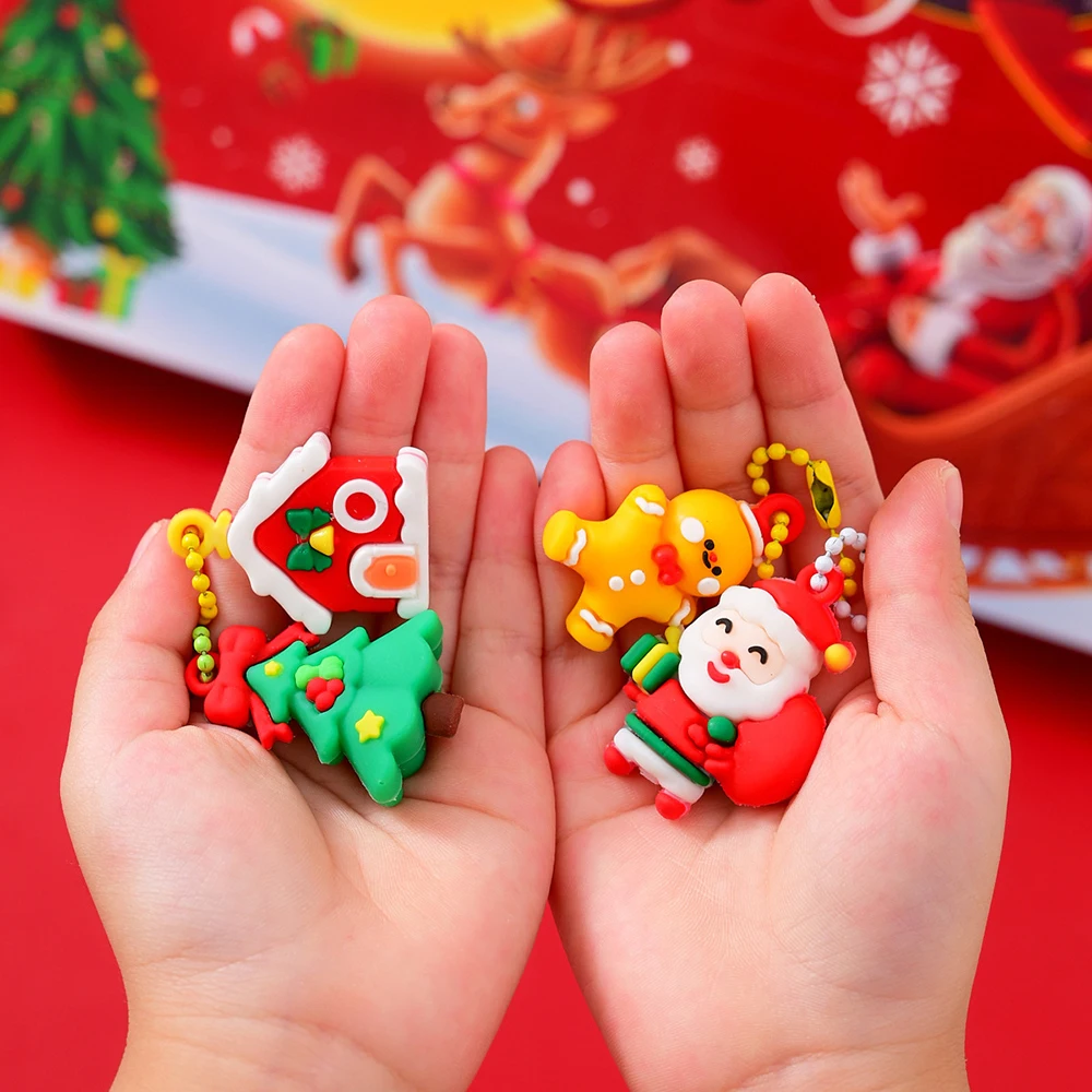 عيد الميلاد تقويم القدوم يعرض هدية الكنز هانت صندوق الزينة 2025 الهدايا تمثال الأشياء DIY بها بنفسك عيد الميلاد التقويم هدية
