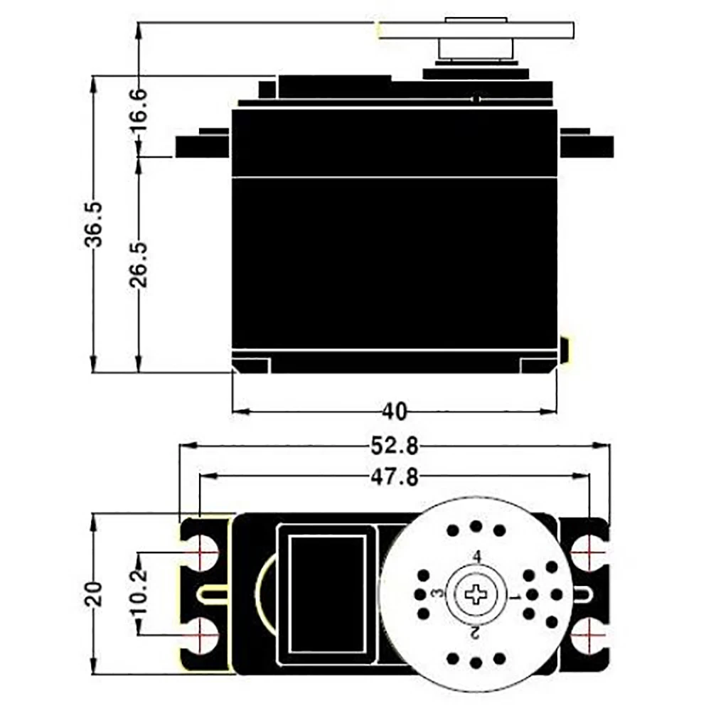 1/2/4/6/10 pçs 13kg 15kg ferro todo metal servos mg995 mg996 servo ferro metal engrenagem motor para braço robótico carro rc helicóptero robô