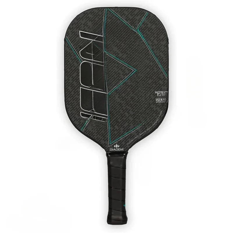 AQDiadem ICON Performance Pickleball Paddle|Graphite Carbon Fiber,Honeycomb Core,Fiberglass Face,Ultra Sleek Edge Guard,Spin