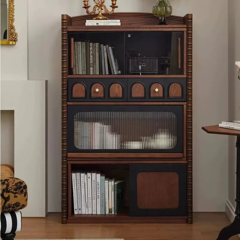 Nordic Display Living Room Cabinets Rustic Brown Narrow Storage Living Room Cabinets Wooden Armoire De Rangement Furniture Home