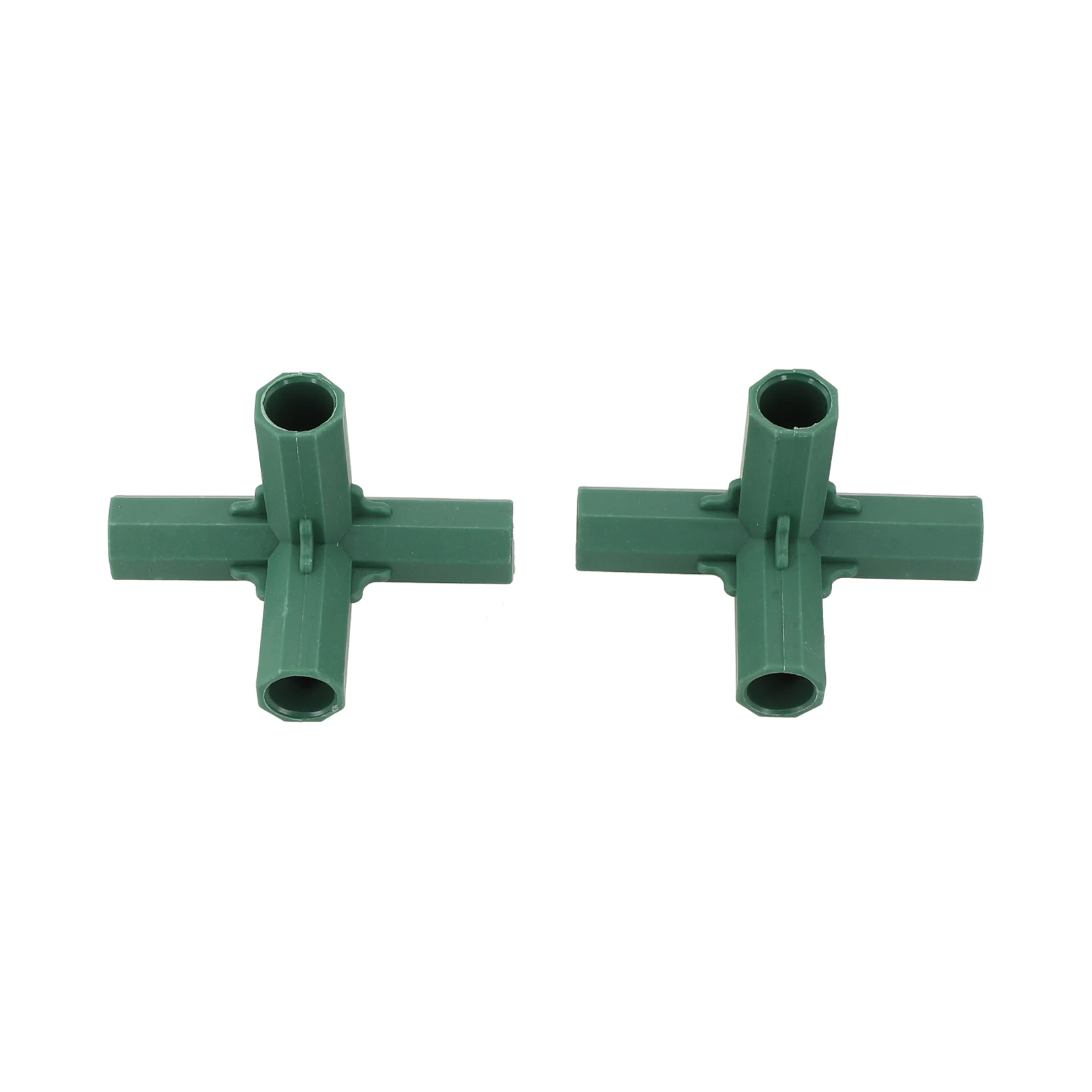 4Pcs 16mm Plastic Greenhouse Frame Building Connectors Green Outdoor Garden Structure Pole Joints Adapter DIY 3 Way Bracket