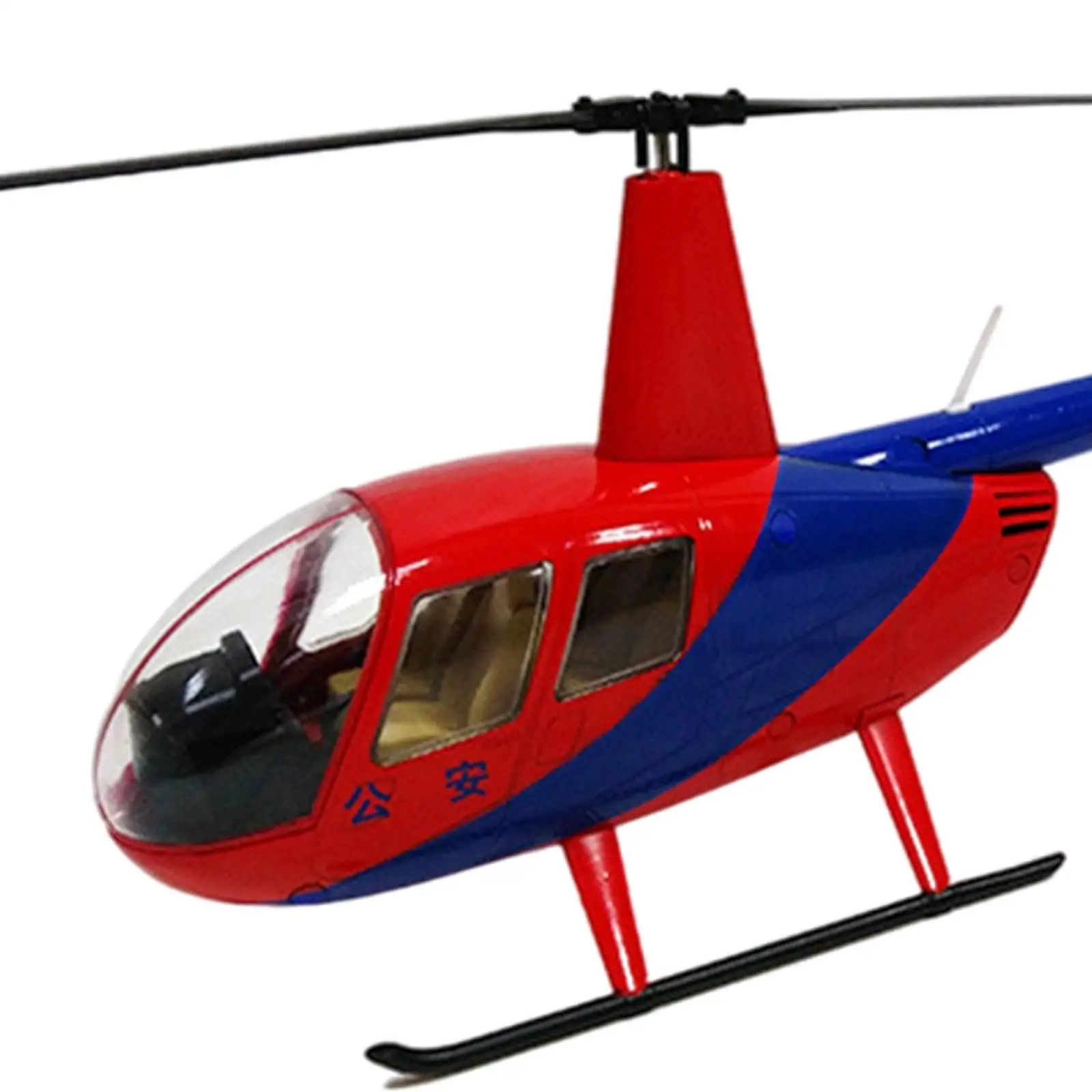 Modelo do exército da Força Aérea ROBINSON R44 com ornamentos de sala de suporte de exibição