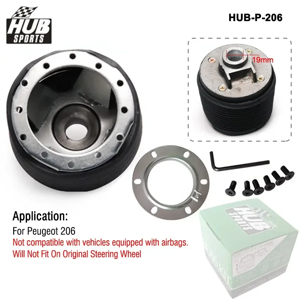 Hubsport 6 Bolt Hole Racing Steering Wheel Hub Adapter Boss Kit For Hyundai Peugeot Subaru Volkswagen Daewoo KIA Grandeur etc.