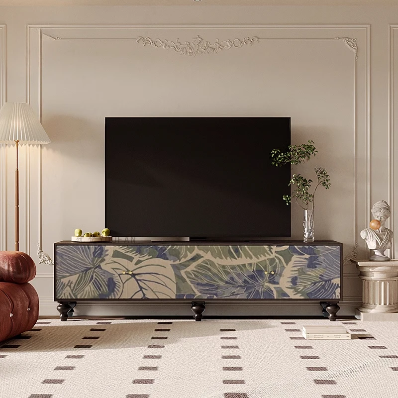 

2025 New Wooden TV Cabinet Living Room Storage Modern Bedroom Tv Table Nordic Lockers Integrated Fernsehtisch Furniture Home