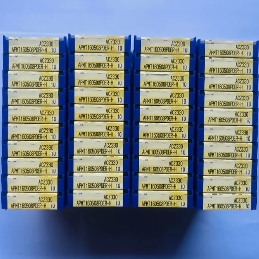 Original japão sem ferramenta de fresagem falsa APMT160508PDER-H acz330 APMT160508PDER-H acz350 inserções de carboneto cnc placa de corte de torno de metal