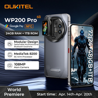 【World Premiere】Oukitel WP200 Pro 5G Modular Rugged Phone Detachable Earphone watch 72GB+1TB MTK8200 Smartphone 108MP cell phone