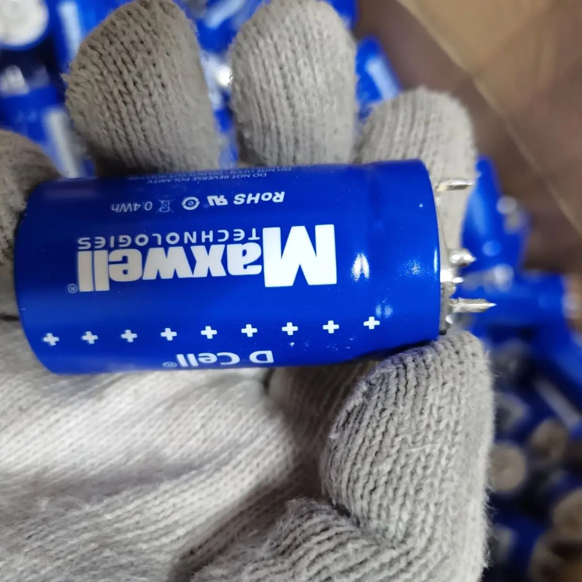 Supercapacitor Maxwell 2.7V 350F Ultra Baixa ESR 1.5mΩ EDLC para Áudio Automotivo e Backup de Energia de Emergência