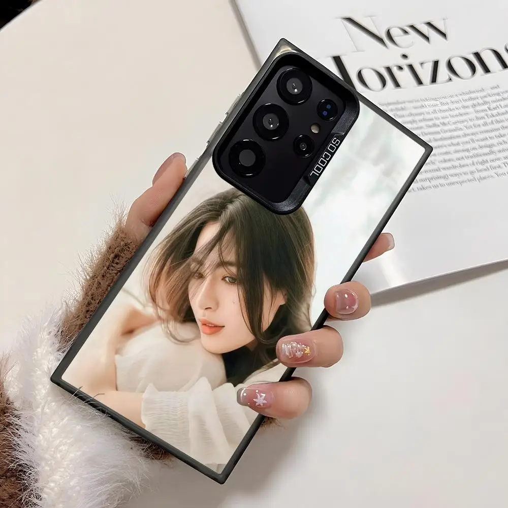 الممثل Lingling Kwong قضية الهاتف لسامسونج غالاكسي S25 حافة S24 S23 S22 S21 S20 الترا سيليكون الملونة الفضة جراب هاتف #4