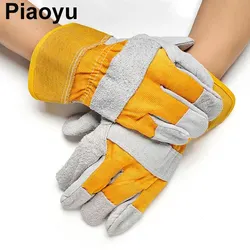 Full Palm Welding Gloves Cowhide Splicing Thickened Wear-resistant Insulated Welding Gloves Special Insulated Welding Gloves