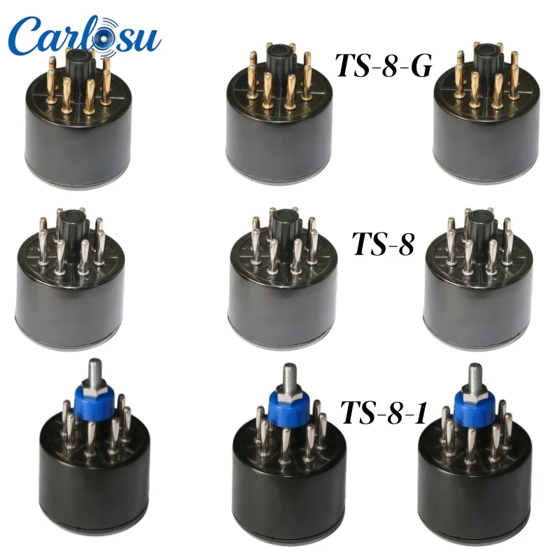 

Bakelite 8‑Pin Tube Socket TS‑8 TS‑8‑1, Octal‑to‑Octal Tube Adapter for Hi‑Fi & Guitar Audio Amplifier DIY 5PCS