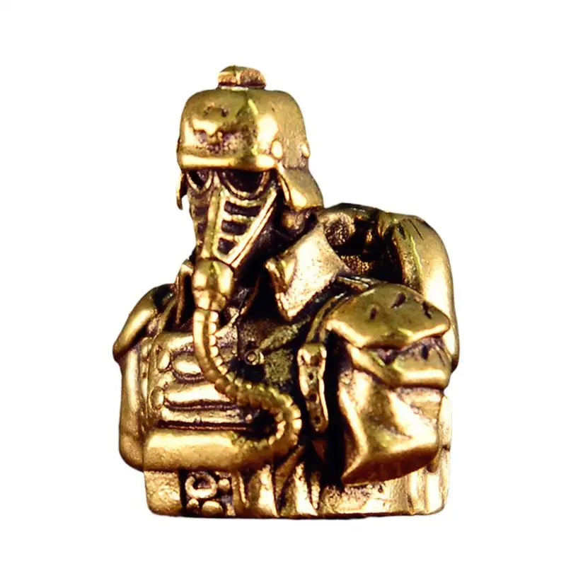 Scary Brass Miniature Pendant Brass Jewelry Vintage Man Model Collectibles Unique Goth Fantasy Figurine 0.82 Inch For Home