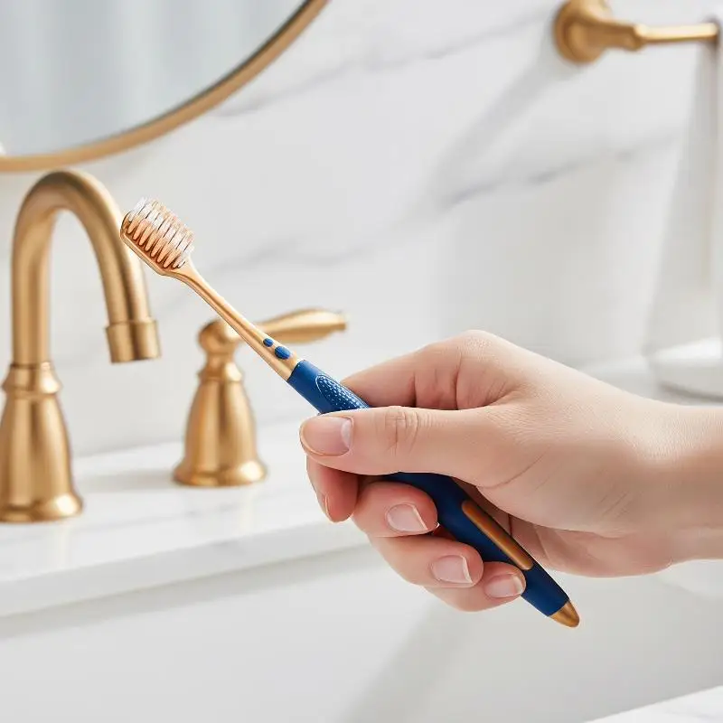 6pcs Wide Head Soft Bristled Toothbrushes Deep Cleans Between Teeth Non-Slip Handle Oral Care for Adult Men Women Home Use