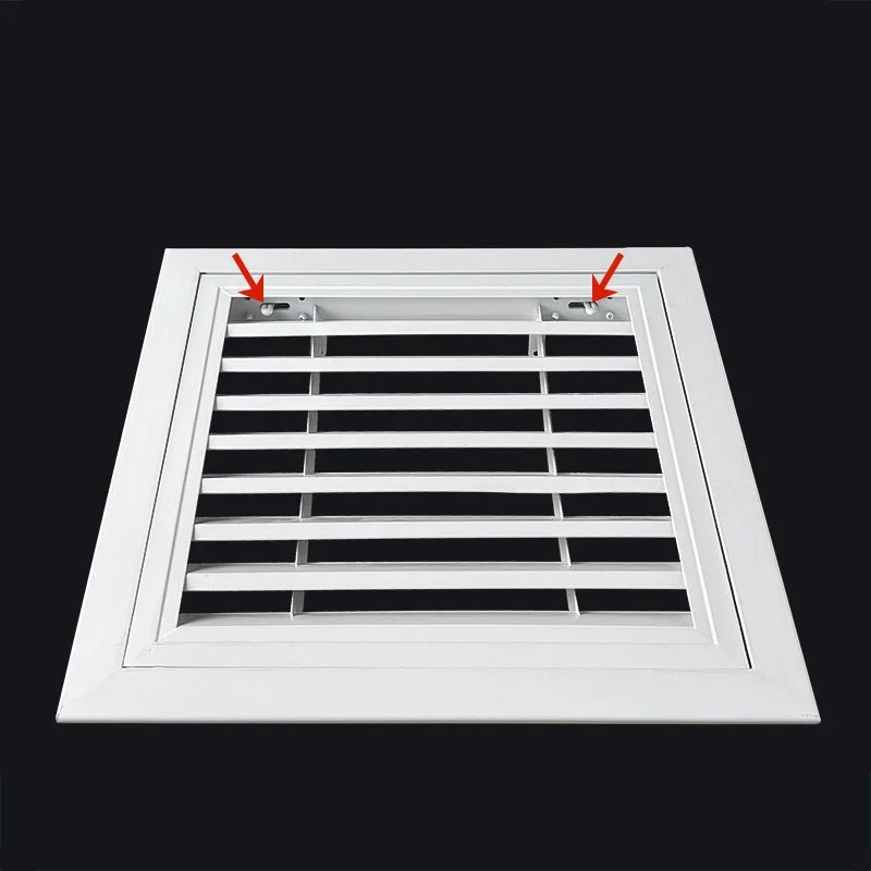 1pcs 200/250/300/350/400/450/500/550/600mm Aluminum Alloy Air Vent Grille Heating Cooling Vents Exhaust Shutter Vent Can Open view 3