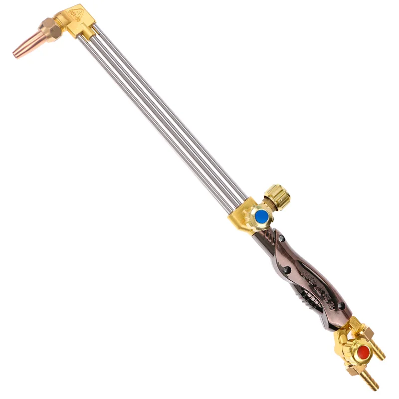 

Anti-tempering cutting gun Non-tempering cutting torch Three pipes equal pressure oxygen acetylene propane cutting handle