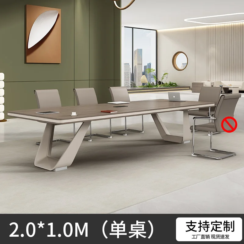 Conference Table Training Office Furniture Plate Rectangular Table Office Large Simple Modern Negotiation Table And Chair Combin