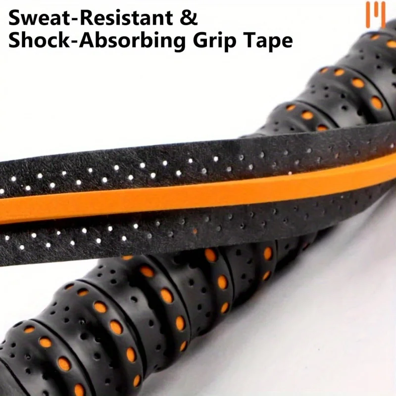 

2 Pack Badminton Racket Accessories Anti-Slip Sweat Absorbing Grip Tape - Thickened Velour Comfortable, Breathable Hollow Design