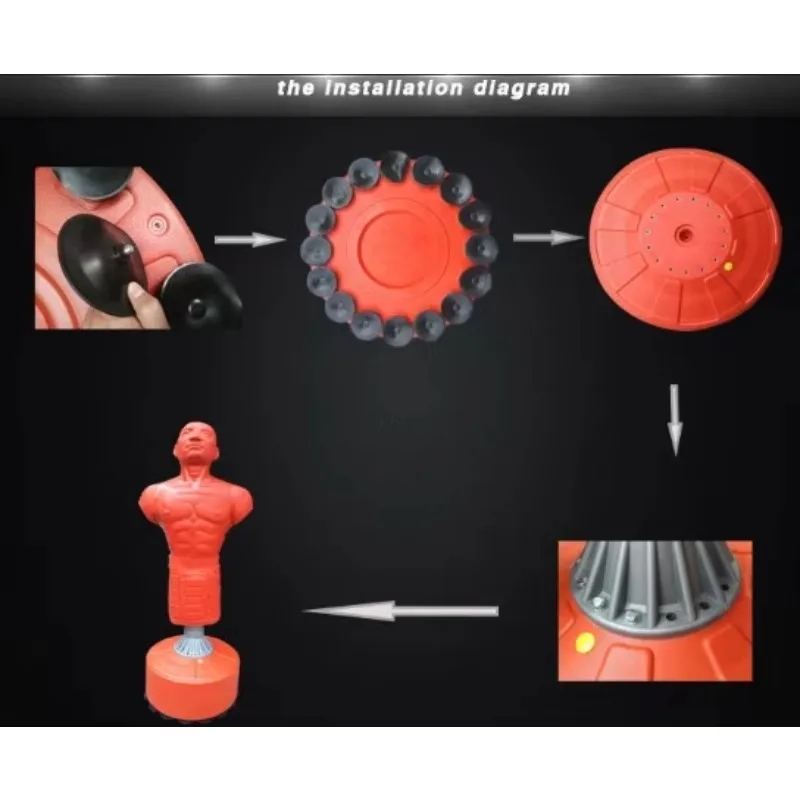 Professional Boxing Dummies Exercise Fitness Venting Dummies Boxing Punching Dummy Humanoid Sandbag
