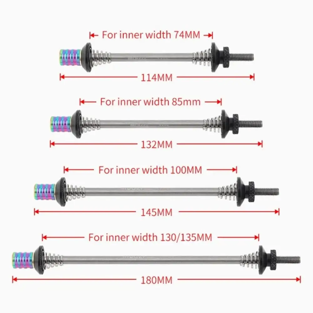 74mm/85mm/100mm Schnellspanner 130-135mm Ultraleichte Fahrrad-Schnellspanner mit Diebstahlschutz aus Stahl – Detail 1