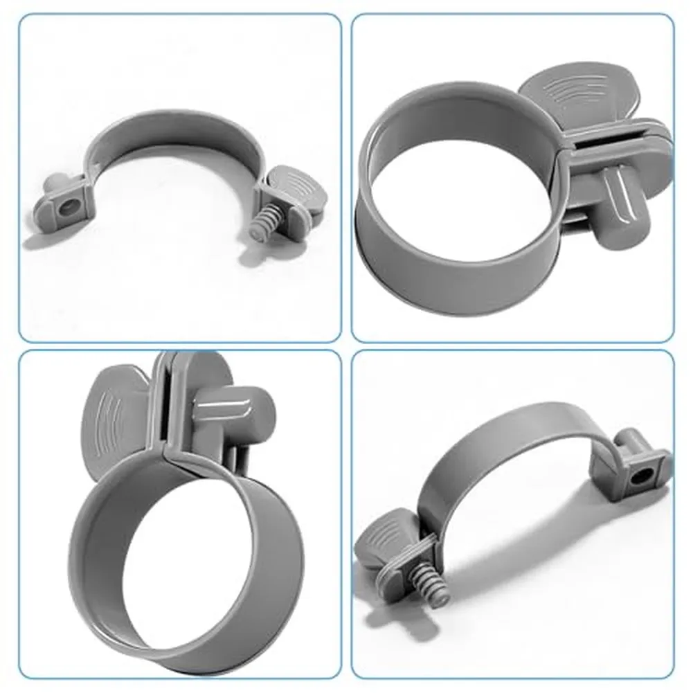 4pcs 1-1/4 inch plastic pool hose clamps for For Secure For Intex above ground pool filter and pump connections