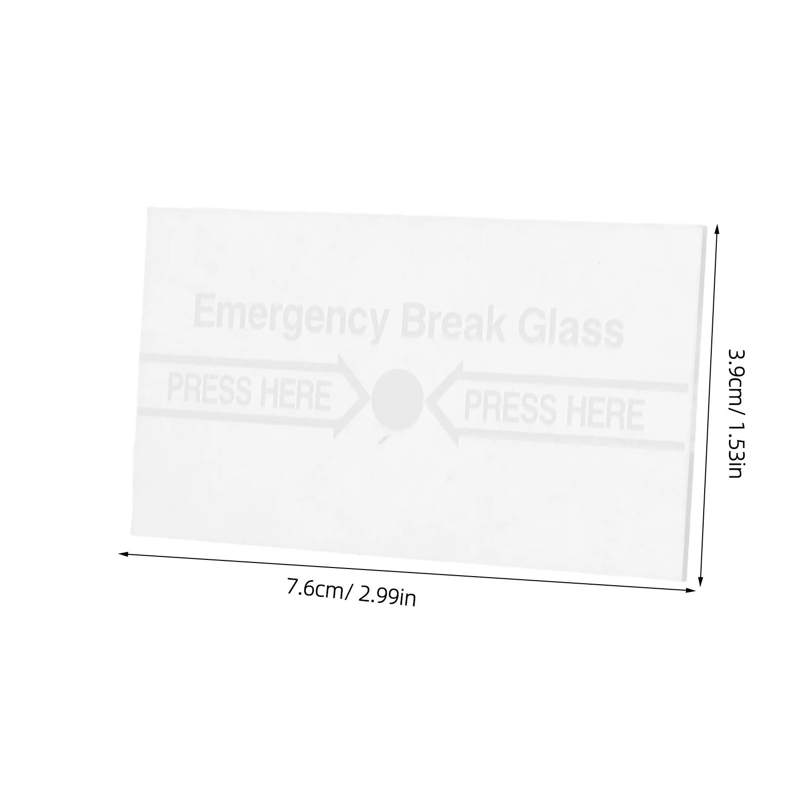 2Pcs Break Glass Emergency Switch Cover Manual Alarm Glass Piece with Enhanced Durability and Simple Installation for Fire