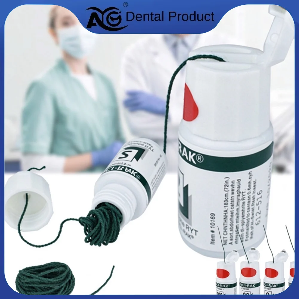 AG Dental Orthodontic Gingival Retraction Thread Cotton Gum Cord 1 Bottle Size 0 00 000 Disposable Dentist Dental Material