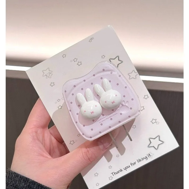 New Kawaii Miffy Rabbit Charging Protective Cover Suitable for IPhone Pro Fast Charging 20W 40W Data Cable Anti Break IPad view 5