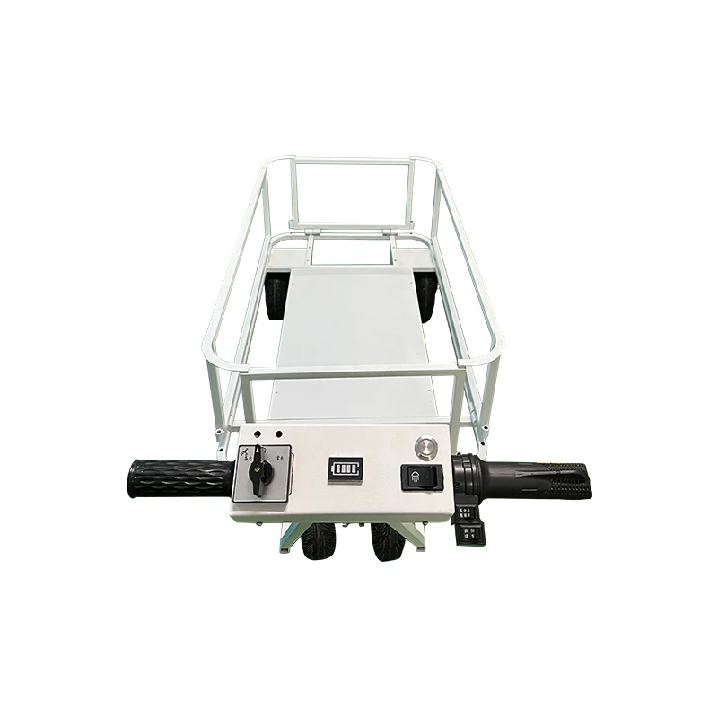 4 Wheel Cargo Wagon Outdoor Garden Cart Dump Wagon Heavy Duty Steel Foldable Electric Wagon Garden Tool Cart