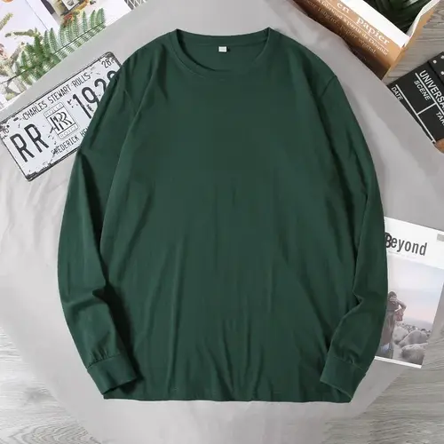 Big Sizes Men Clothes 12XL T Shirt Men Basic 100 Cotton Long Sleeve T-shirt Male Plus Large 10XL Oversized Simples Black Tshirt - Image 8