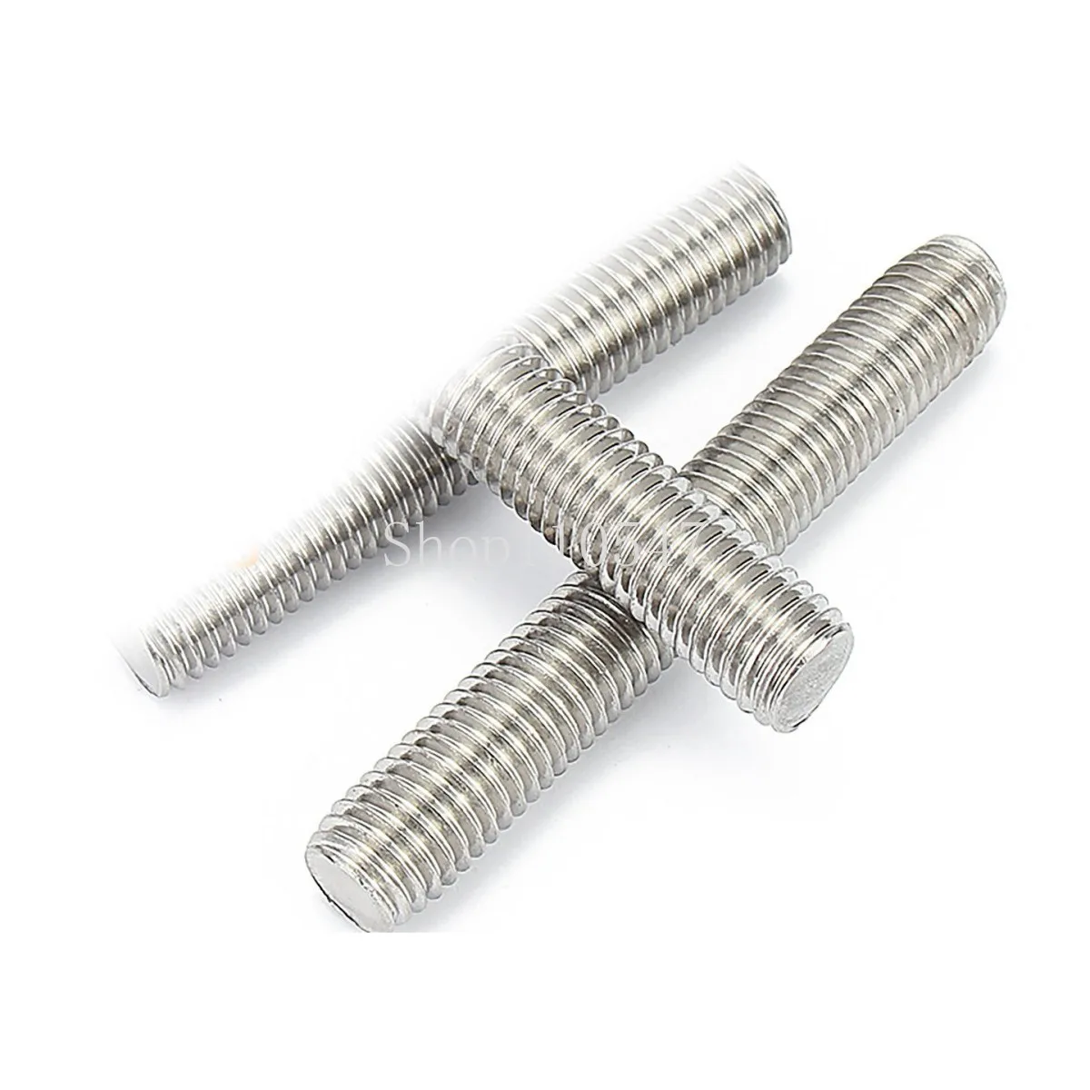 1/2/5Pcs 304 Stainless Steel Full Threaded Rod Bolt Length 16mm - 500mm Fully Metric Headless Thread Stud Rods Screws M10 M12