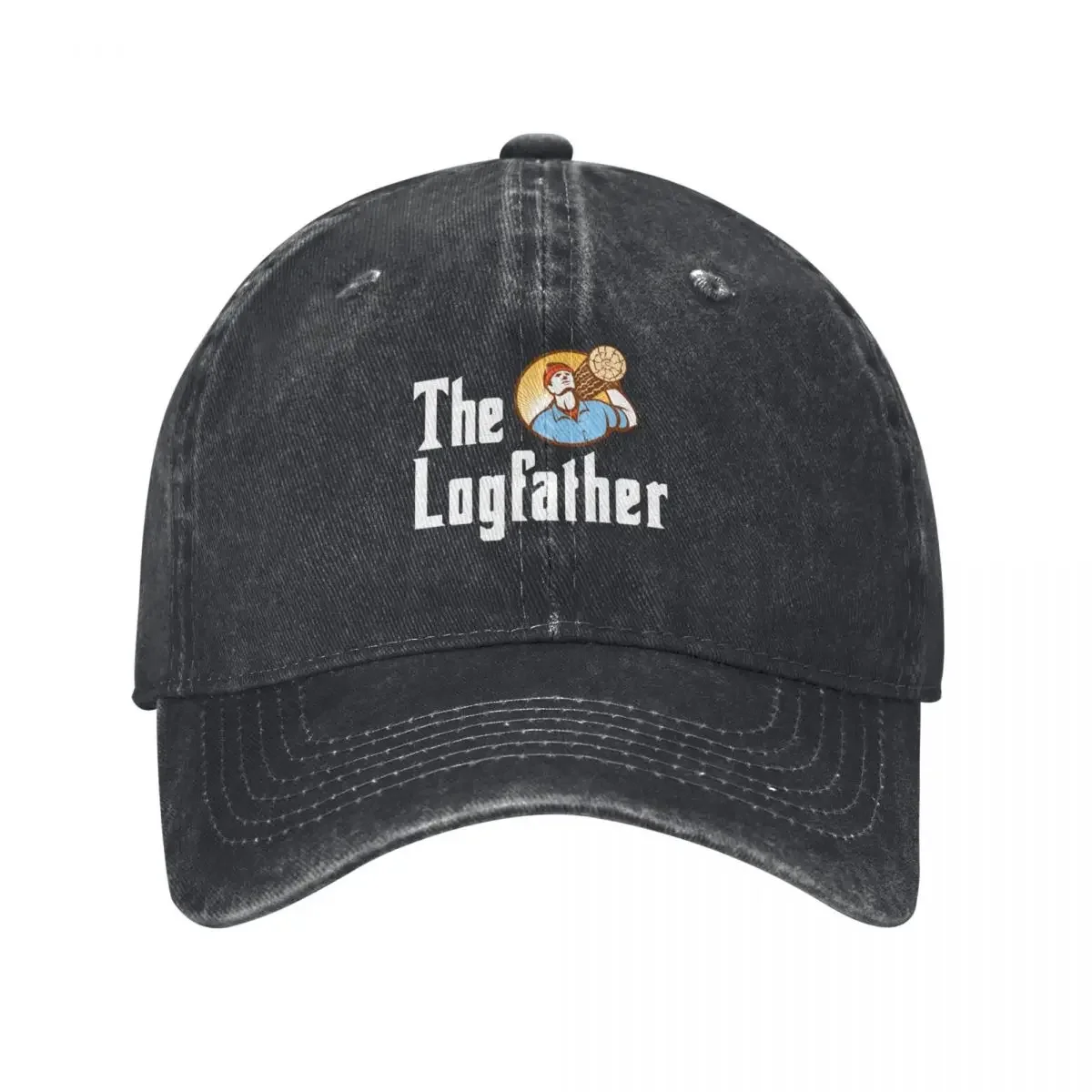 The Logfather-Play On Words-Logger-Outdoorsman-Arborist-Forestry Worker Baseball Cap Snapback Cap Women's Beach Visor Men's