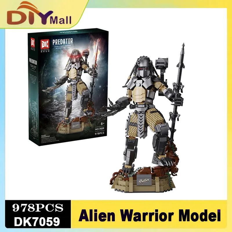 

978PCS Alien Warrior Building Blocks Model Creative Assembled Ornament Joint Mobility STEM Educational DIY Toy Monster MOC
