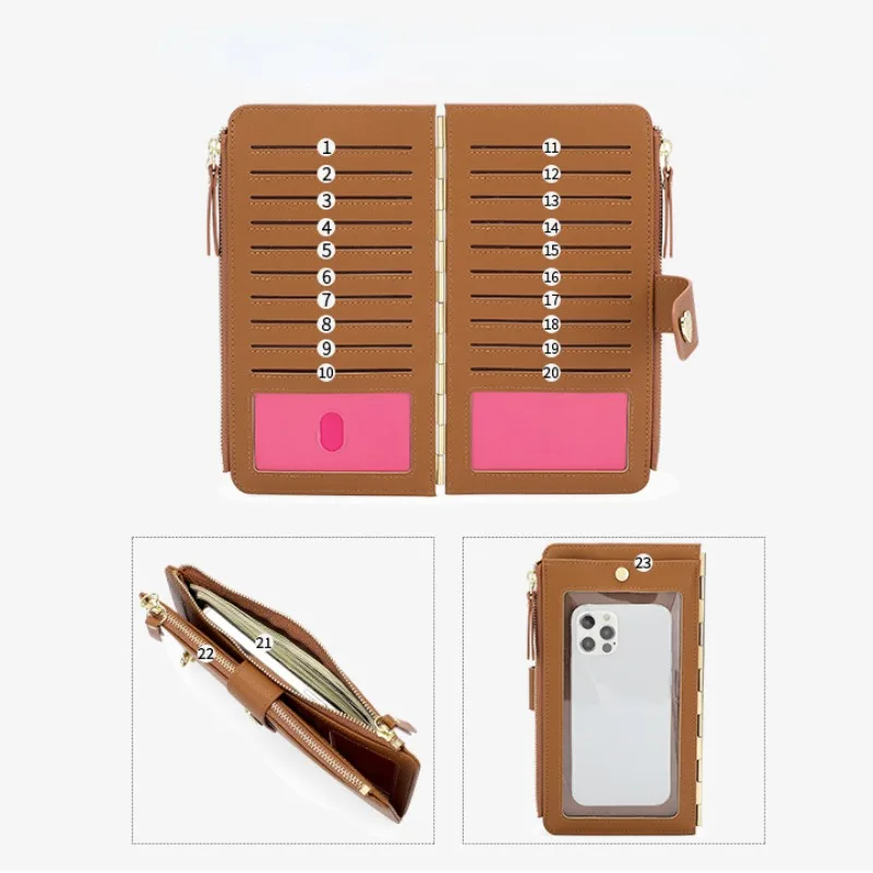 2023 NEW Small Mini Shoulder Bag Phone Pouch Change Purse Multi-function Large Capacity Card Bag Zipper Crossbody Bag Handbags