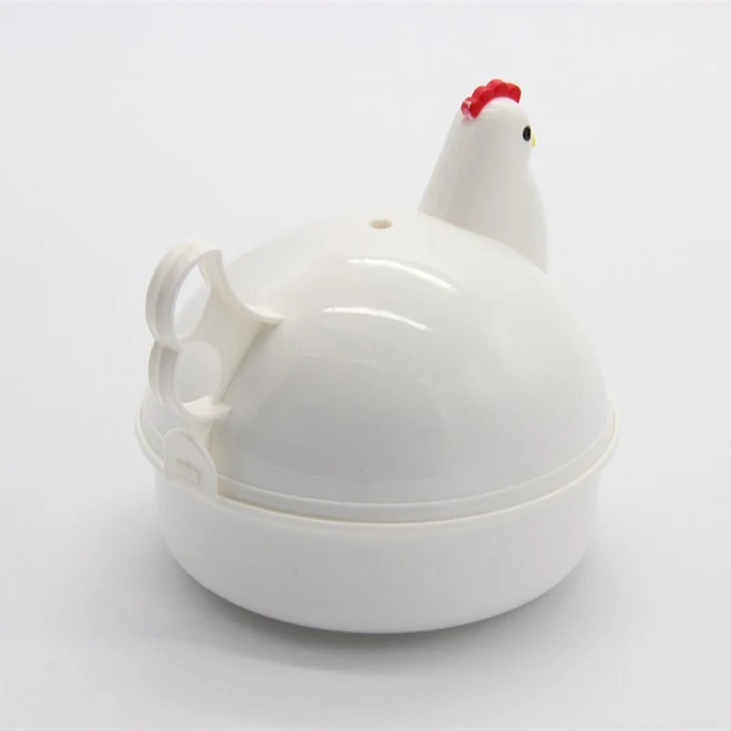 Kitchen Eggs Steamer Chicken Shaped Microwave 4 Egg Boiler Cooker Portable Kitchen Cooking Appliances Steamer Home Egg Poachers