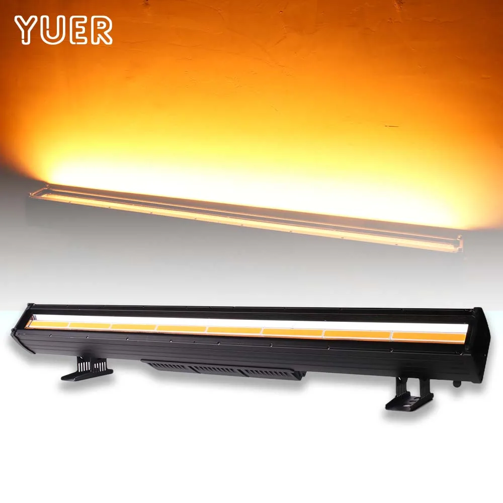 

YUER 8X30W Warm White+Amber 2IN1 Wall Wash Strobe Light DMX512 Stage Effect Lights For Dj Disco Wedding Show Bar