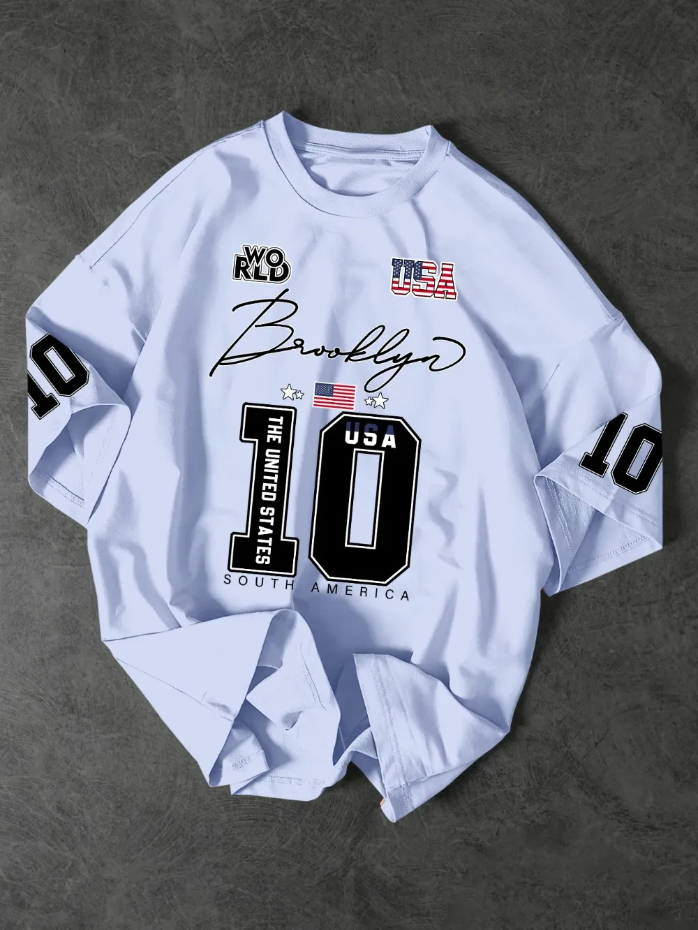 Estilo Brooklyn USA 3D-Druck Sport Schnelltrocknend Atmungsaktiv Herren Damen T-Shirt Outdoor Street Harajuku Y2K Eltern-Kind-Kleidung Top – Detail 6