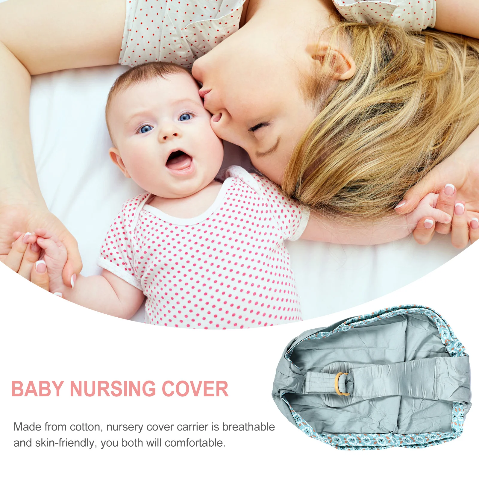 

Cotton Nursing Cover Newborn Carrier Breastfeeding Towel Adjustable Strap Thickened Belt Baby Toddler Care Sling Blanket Soft