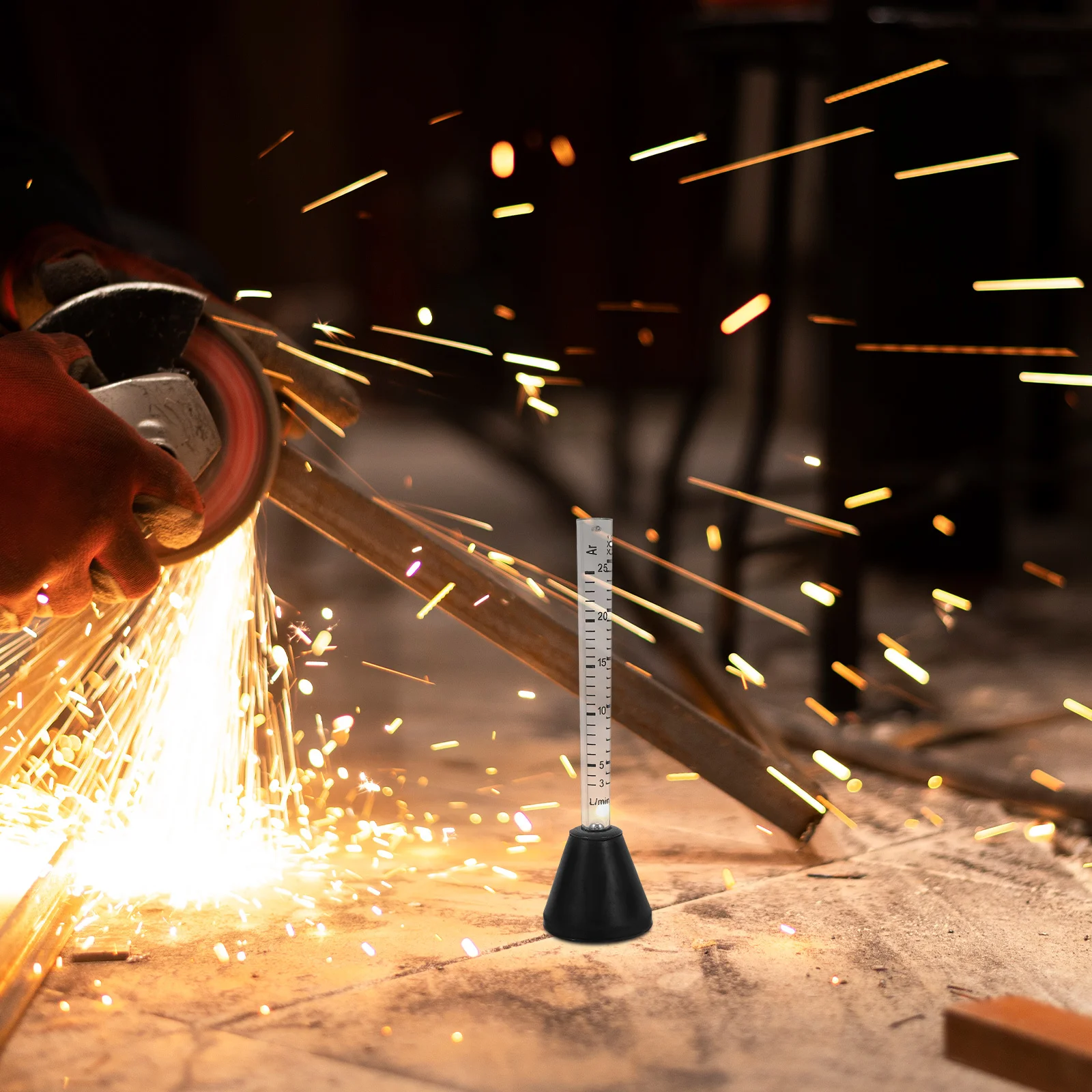 

2Pcs Argon Co2 Welding Dual Scale Professional Gas Regulator Plastic Tube Accurate Flow for Mig Tig Argon Gauge