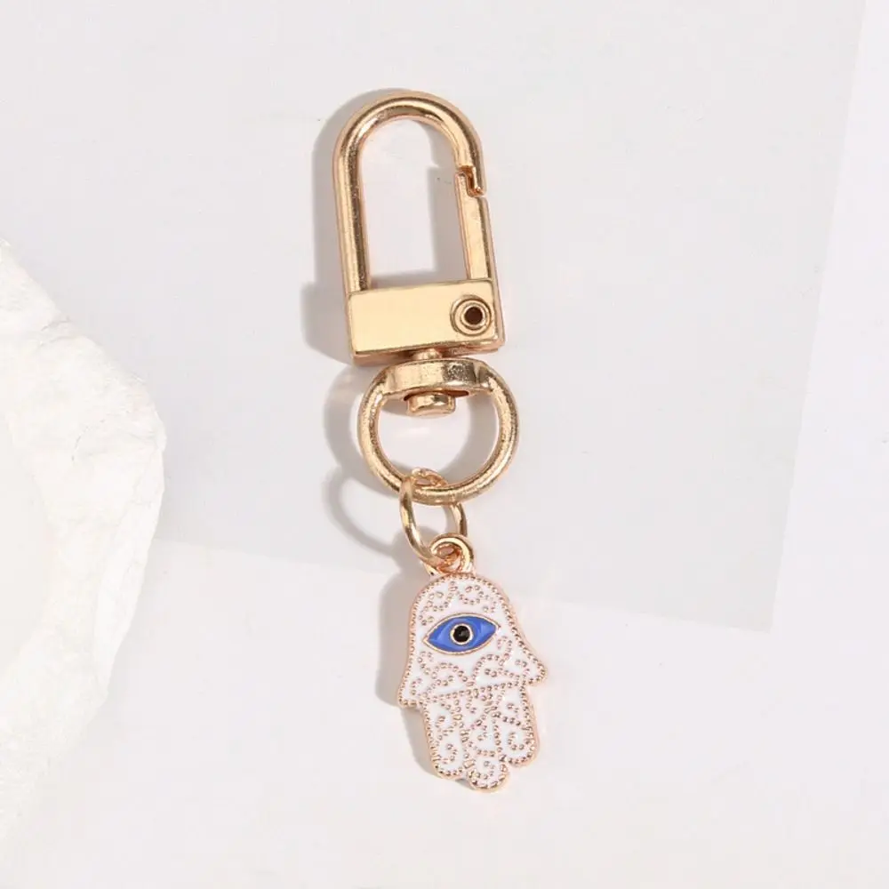 Indelible Evil Eye Keychain Decorate Sturdy Hamsa Hand Keyring Classic Pattern Fashion Eye of Horus Keychain Friends Gift