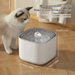 3L Large Capacity Canine Cat Dog Pet  with USB Circulating Filter Pet Fountain Feeder Automatic Water Dispenser Port for Pets