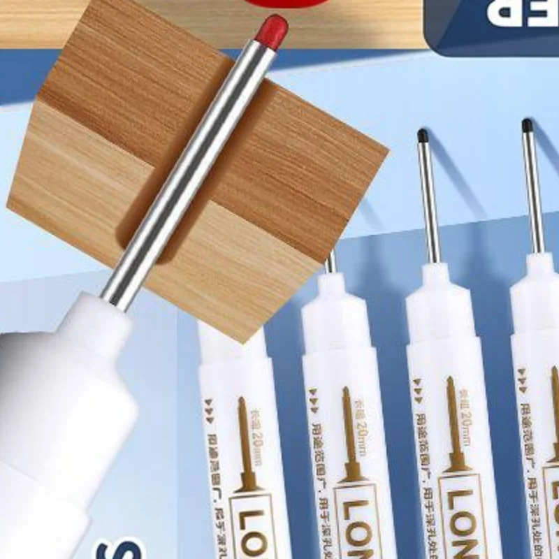 

1PC Long Needle Marker Pen Waterproof Deep Hole Metal Bathroom Woodworking Tile Screw 20mm Dash Pen Marker Pen